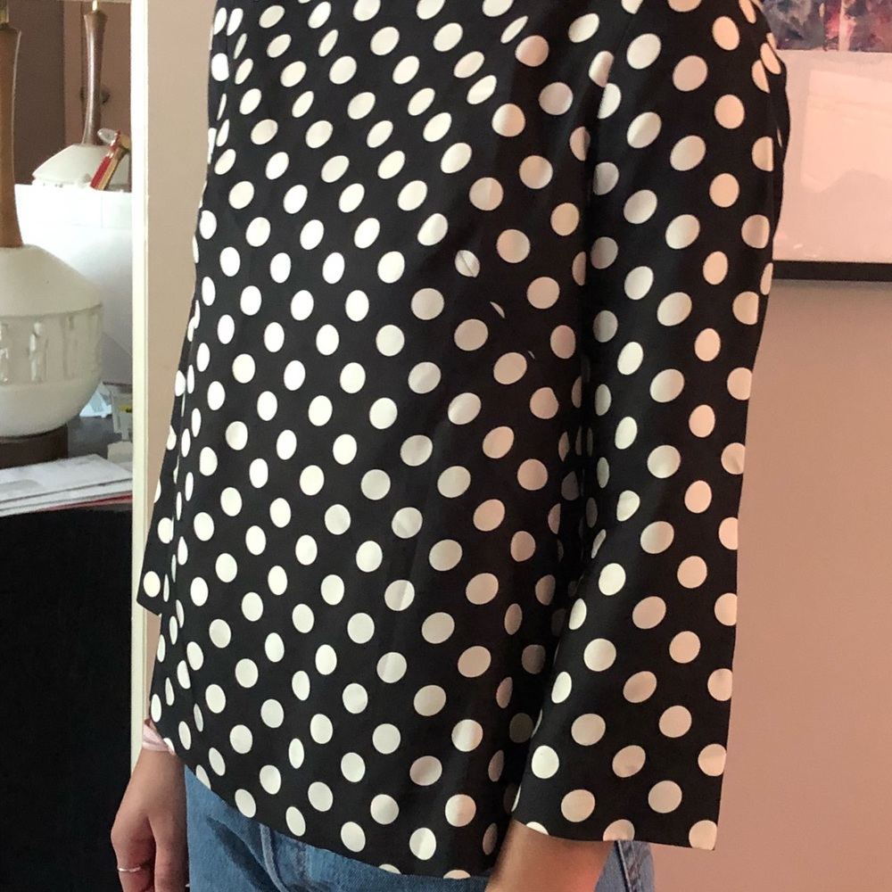 J.crew polka dot silk top
